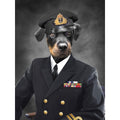 The Naval Chief: Custom Digital Download Pet Portrait