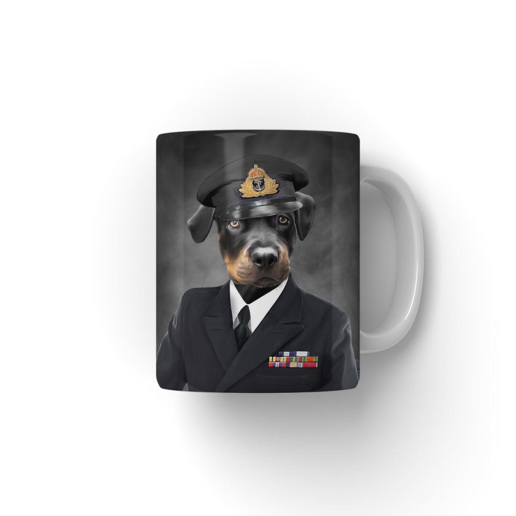Pet Portraits | The Naval Chief: Custom Pet Coffee Mug | Paw & Glory