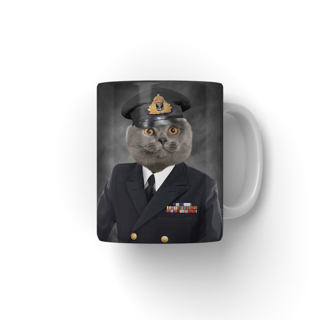 Pet Portraits | The Naval Chief: Custom Pet Coffee Mug | Paw & Glory