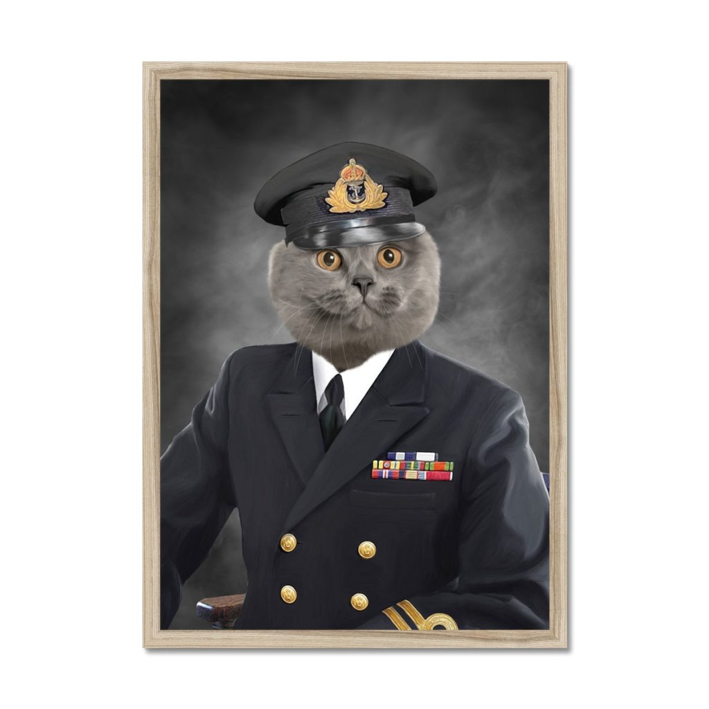 Pet Portraits | The Naval Chief: Custom Pet Portrait | Paw & Glory