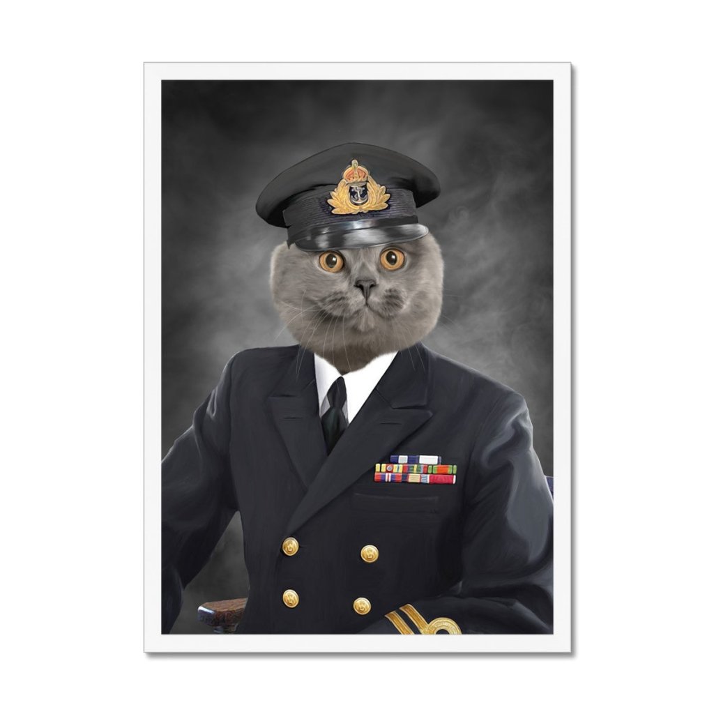 Pet Portraits | The Naval Chief: Custom Pet Portrait | Paw & Glory