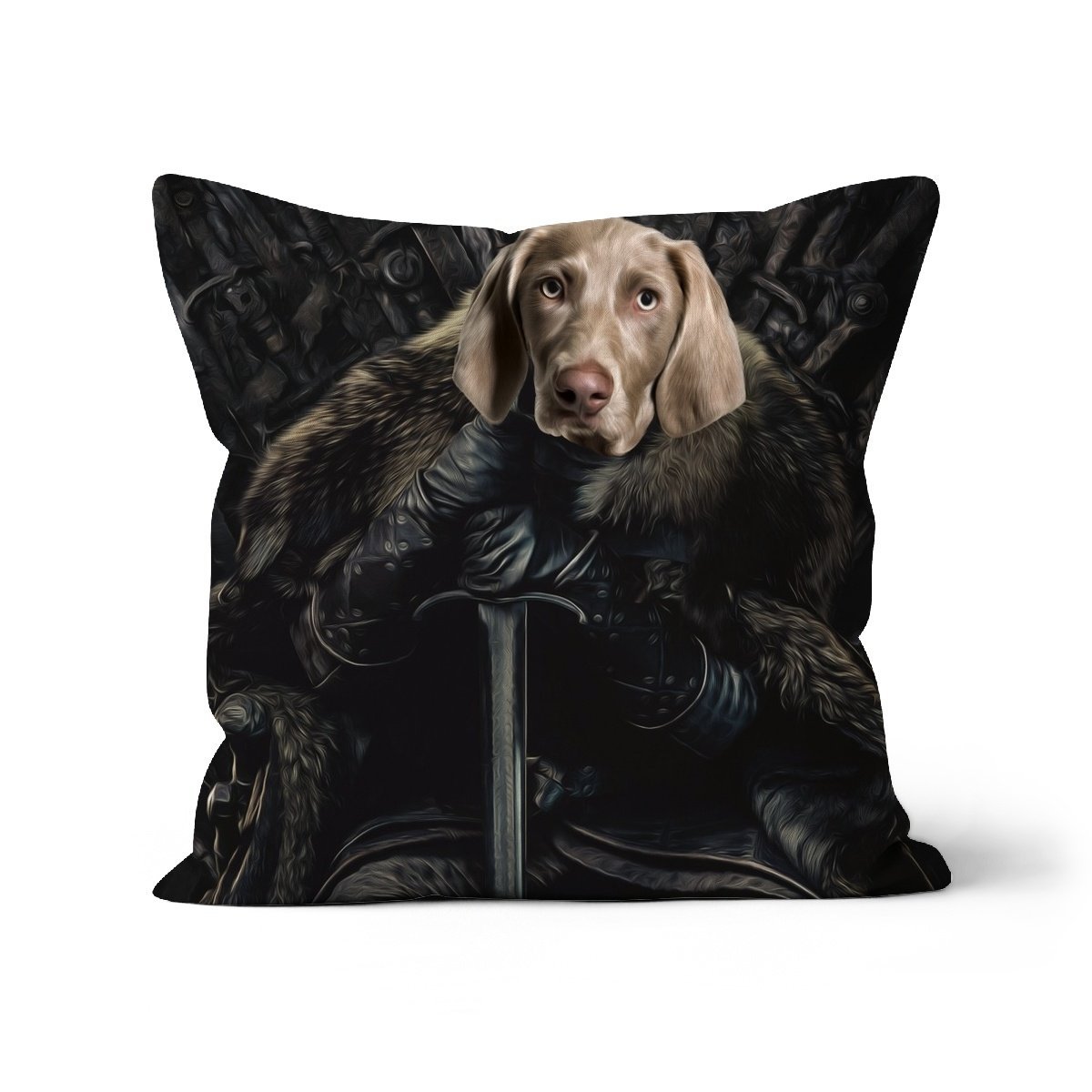 Pet Portraits | The Night King: Custom Pet Pillow | Paw & Glory