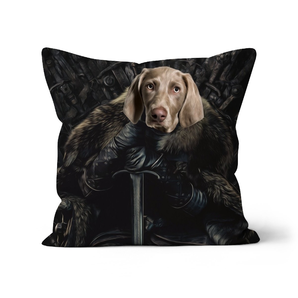The Night King: Custom Pet Pillow - Paw & Glory - Dog Portraits - Pet Portraits