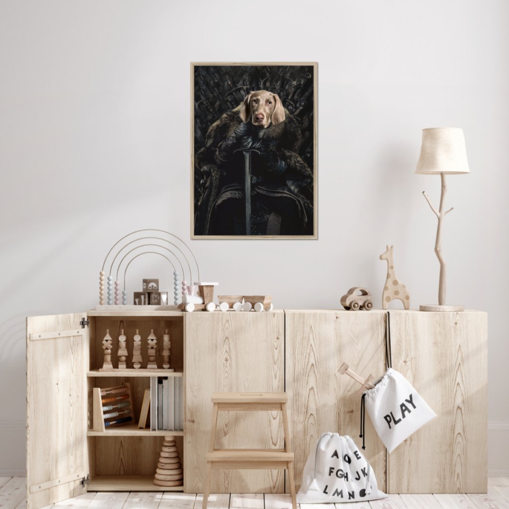 The Night King: Custom Pet Portrait - Paw & Glory - Dog Portraits - Pet Portraits