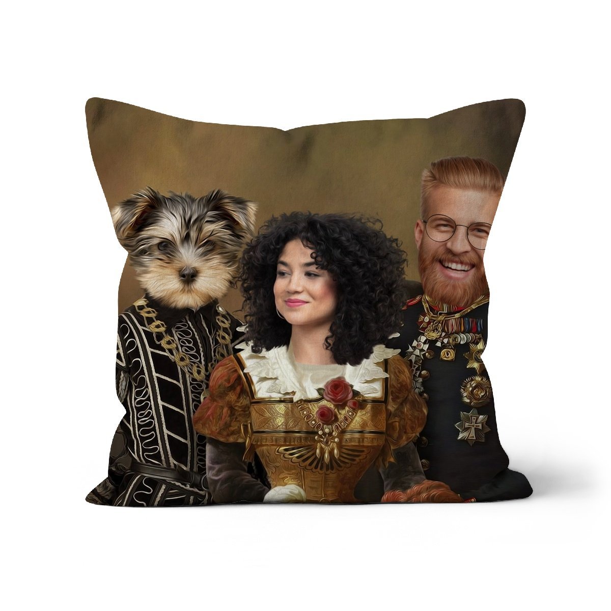 Pet Portraits | The Nobles: Custom Pet & Owner Pillow | Paw & Glory