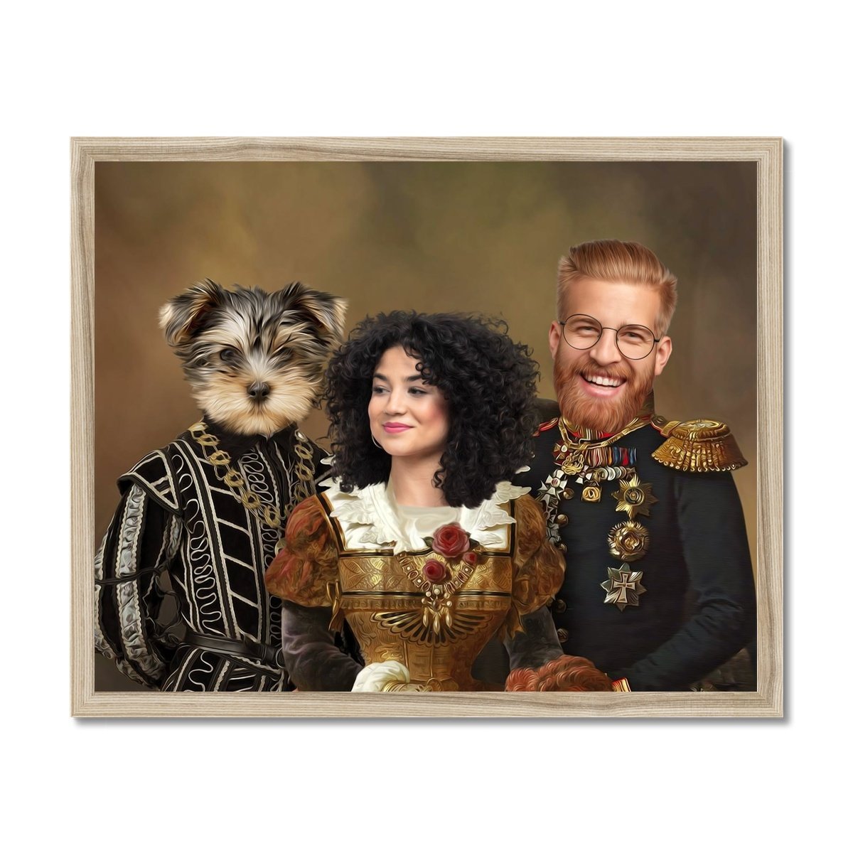 Pet Portraits | The Nobles: Custom Pet & Owner Portrait | Paw & Glory