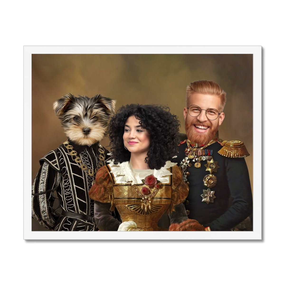 The Nobles: Custom Pet & Owner Portrait - Paw & Glory - Dog Portraits - Pet Portraits