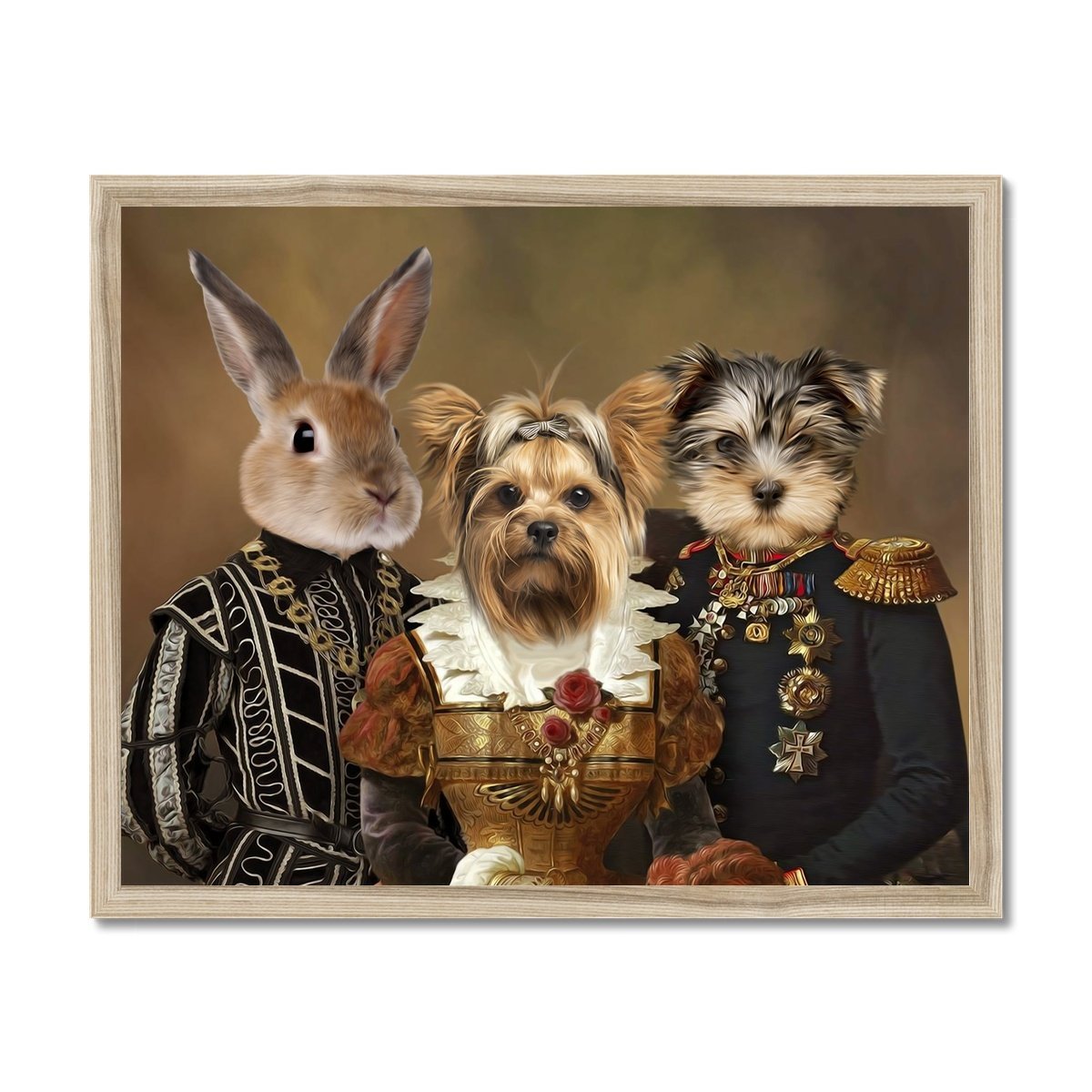 The Nobles: Custom Pet Portrait - Paw & Glory - Dog Portraits - Pet Portraits