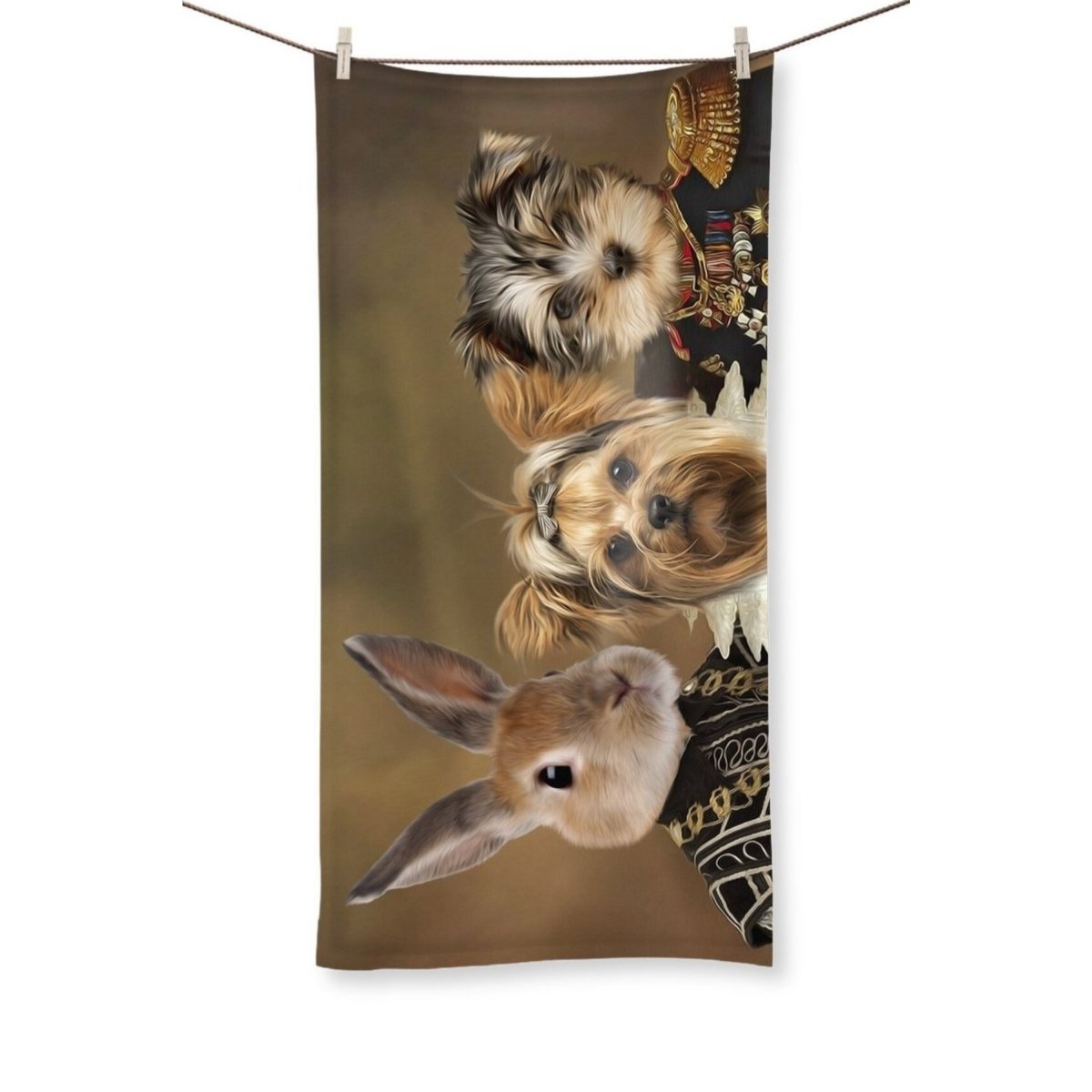 Pet Portraits | The Nobles: Custom Pet Towel | Paw & Glory