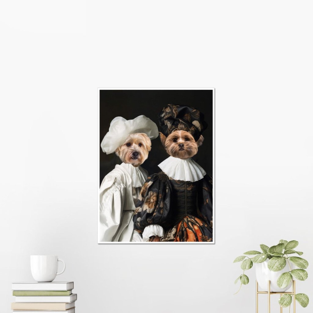 Pet Portraits | The Noblewomen: Custom Pet Poster | Paw & Glory