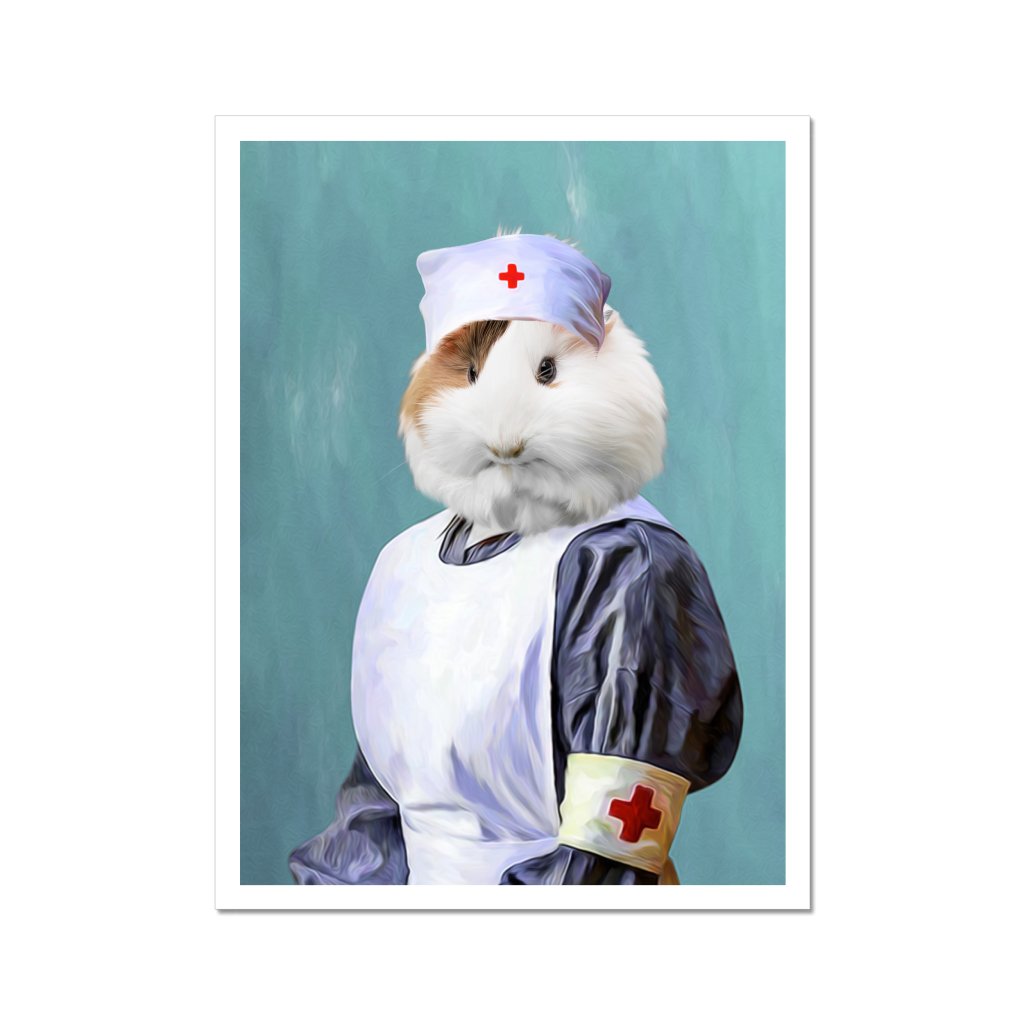 Pet Portraits | The Nurse: Animal Art Poster | Paw & Glory