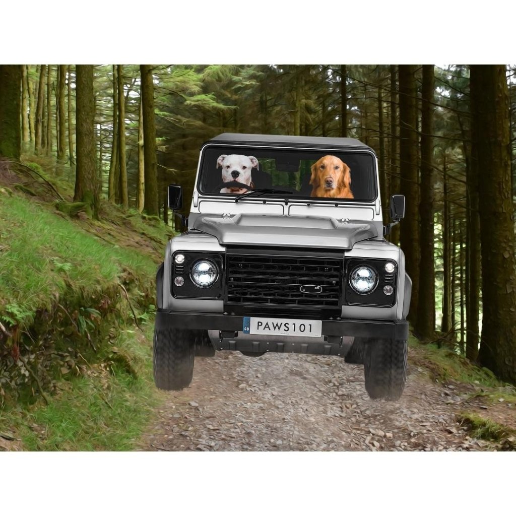The Off-Roader Custom Digital Download Pet Portrait | Paw & Glory
