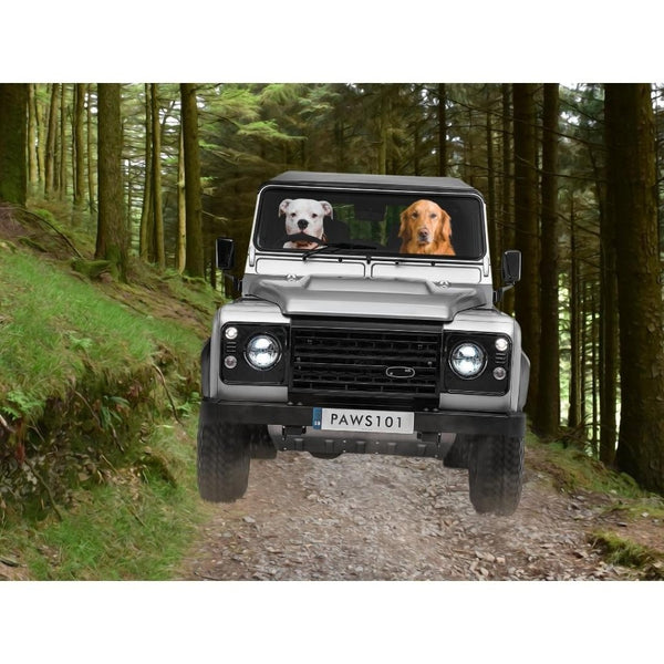 The Off-Roader Custom Digital Download Pet Portrait | Paw & Glory