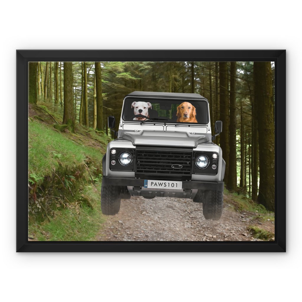 Pet Portraits | The Off-Roader: Custom Pet Canvas | Paw & Glory