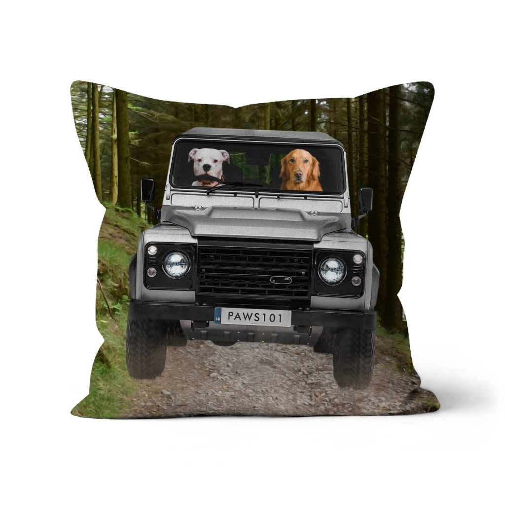 Pet Portraits | The Off-Roader: Custom Pet Pillow | Paw & Glory