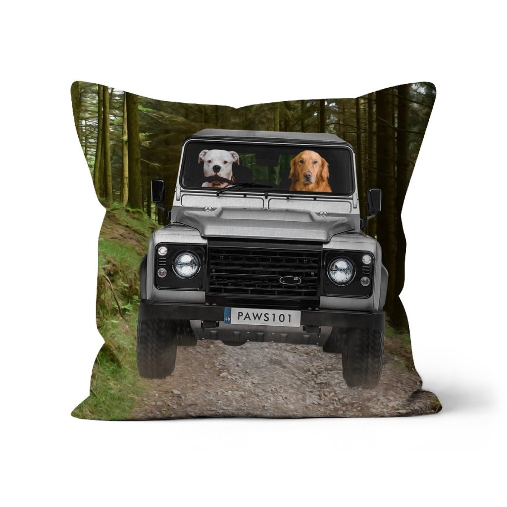 Pet Portraits | The Off-Roader: Custom Pet Pillow | Paw & Glory