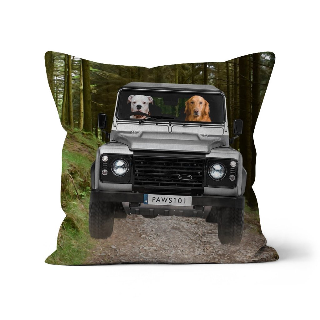 Pet Portraits | The Off-Roader: Custom Pet Pillow | Paw & Glory