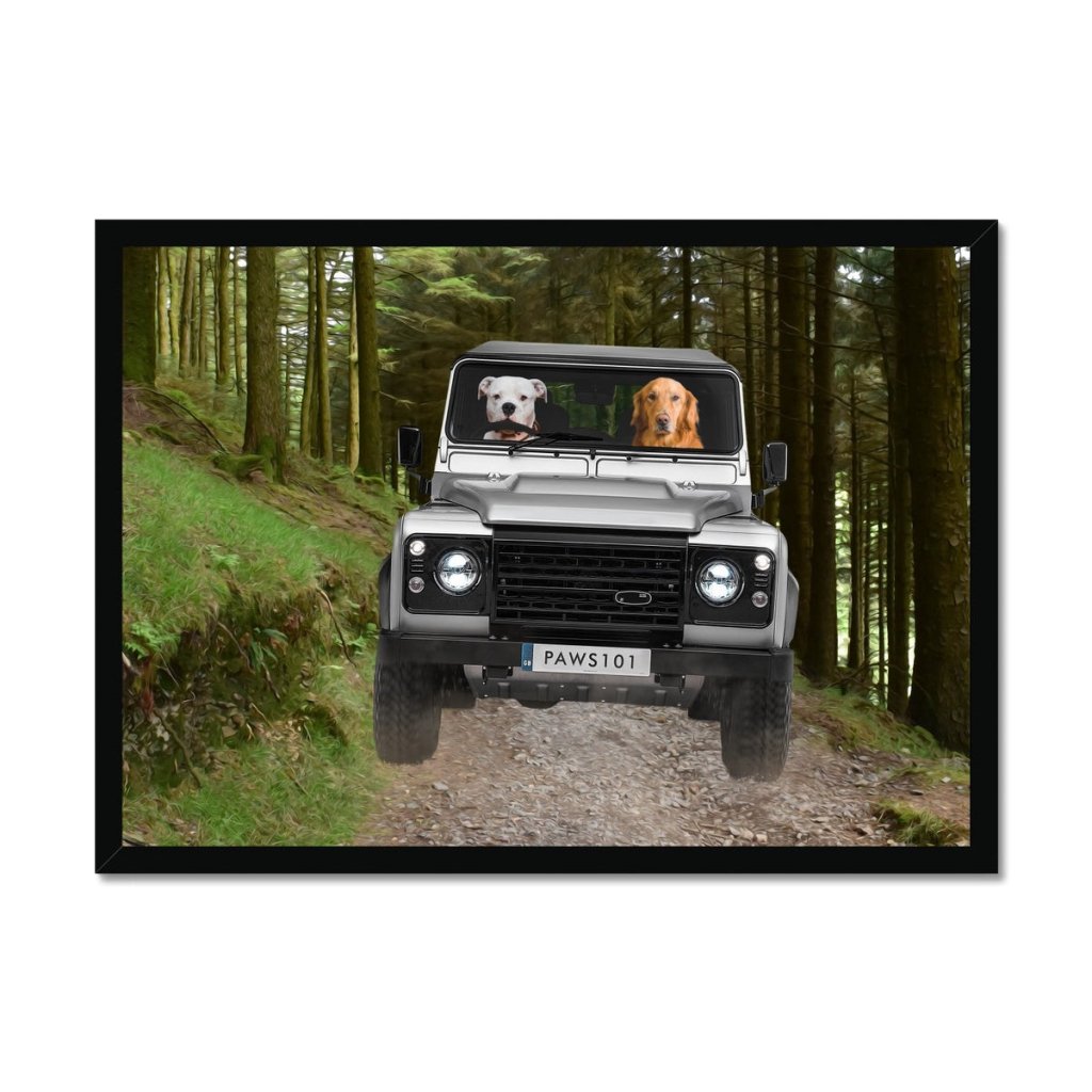 Pet Portraits | The Off-Roader: Custom Pet Portrait | Paw & Glory
