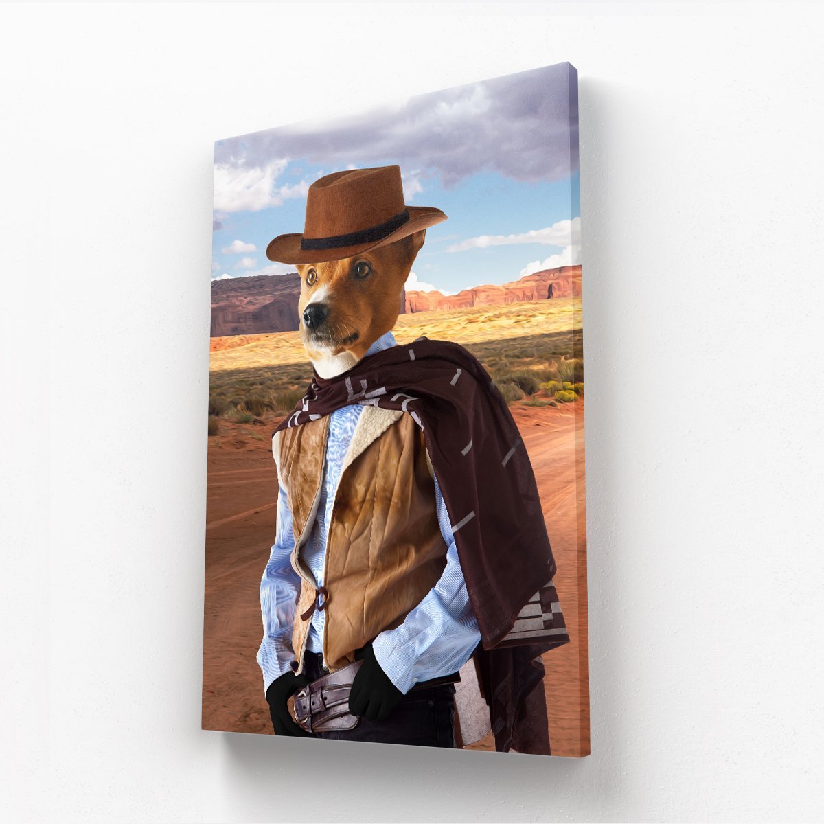 Pet Portraits | The Outlaw: Custom Pet Canvas | Paw & Glory