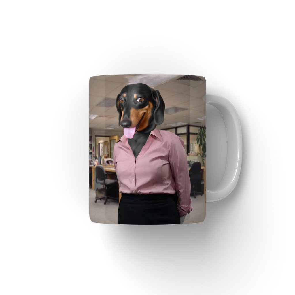 Pet Portraits | The Pam (The Office Inspired): Custom Pet Coffee Mug | Paw & Glory