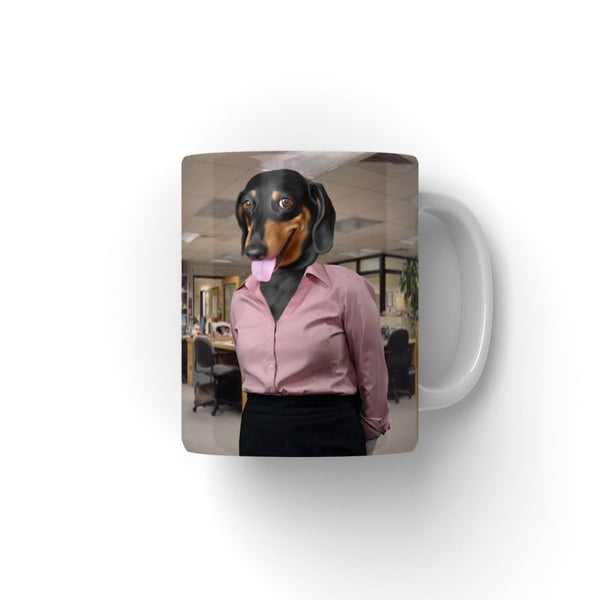 Office Receptionist Custom Pet Coffee Mug | Funny Pet Portrait Gift | Paw & Glory