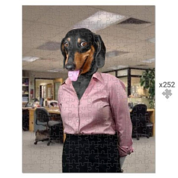 Office Receptionist Custom Pet Puzzle | Pet Lover Gift | Paw & Glory