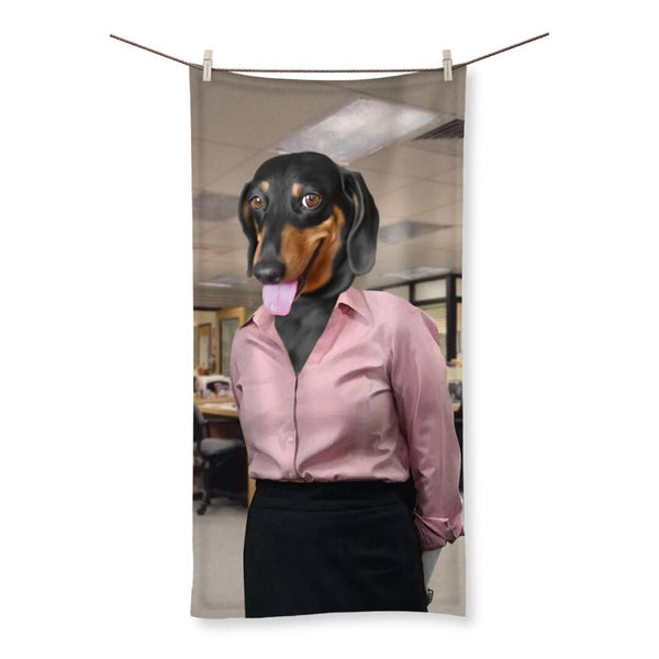 Office Receptionist Custom Pet Towel | Custom Pet Portrait | Paw & Glory