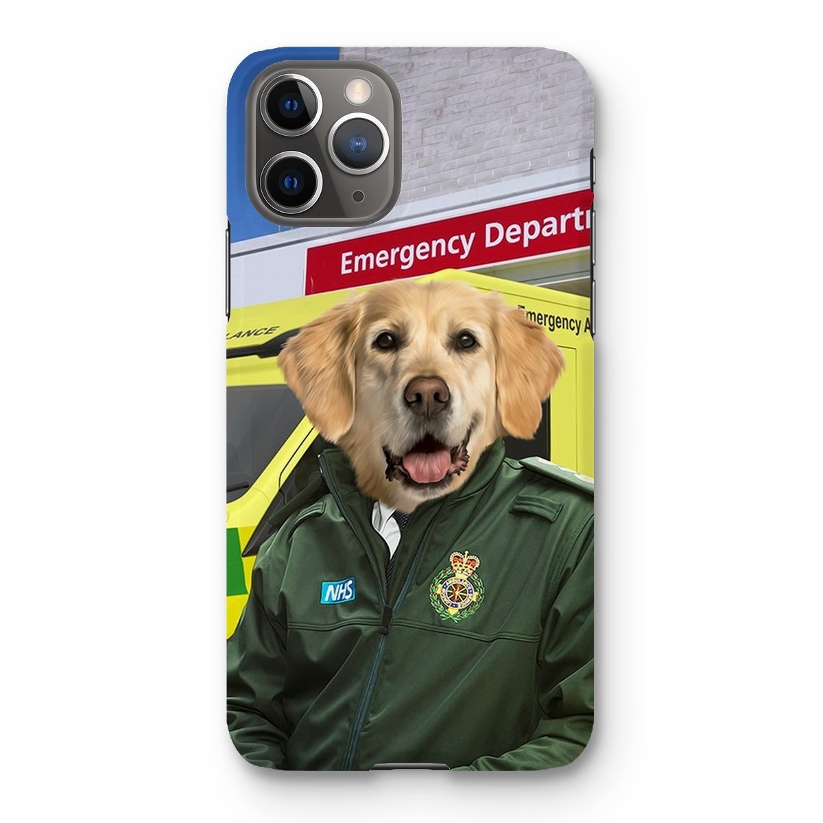 The Paramedic: Custom Pet Phone Case - Paw & Glory - Dog Portraits - Pet Portraits