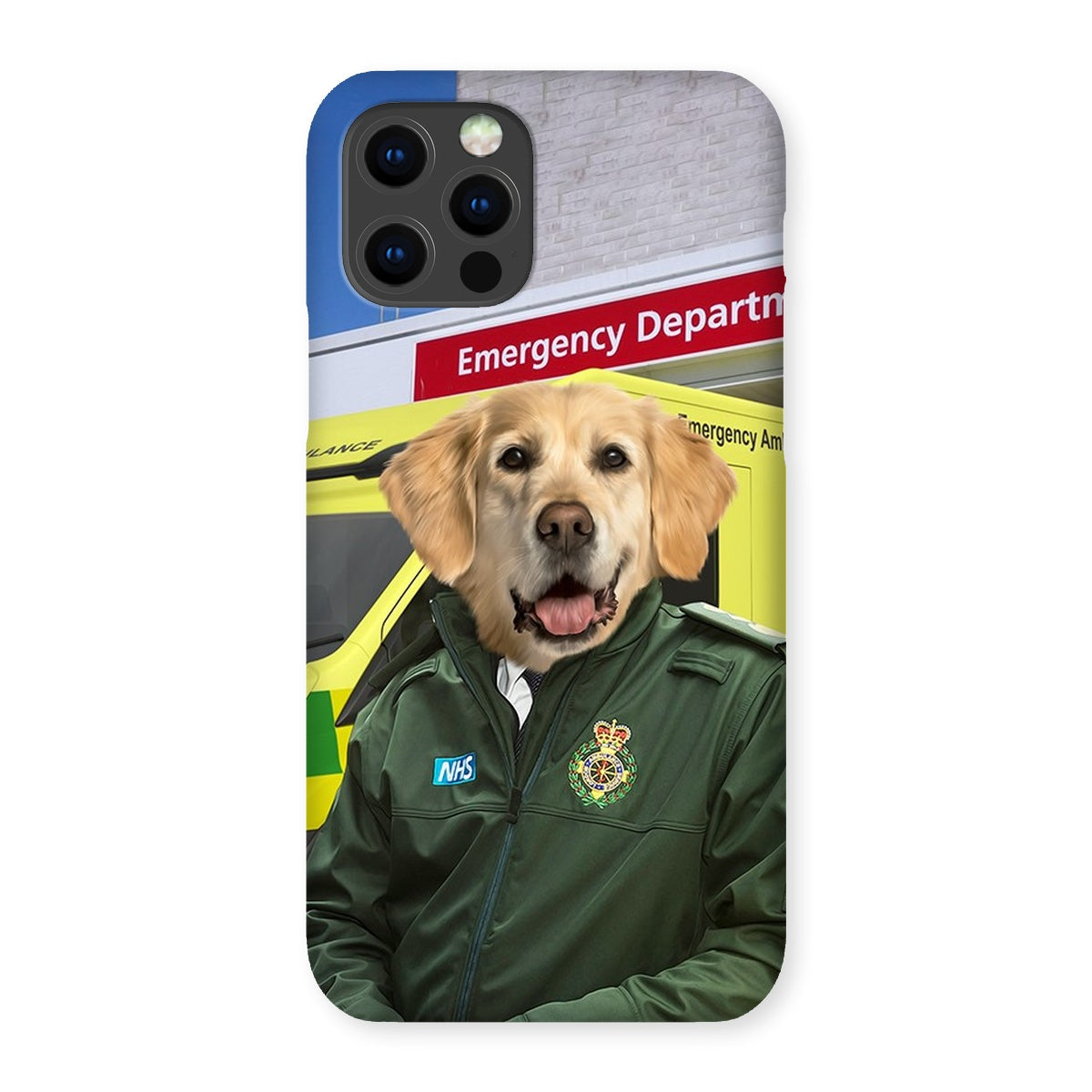 Pet Portraits | The Paramedic: Custom Pet Phone Case | Paw & Glory