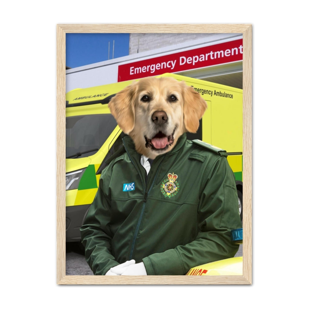 Pet Portraits | The Paramedic: Custom Pet Portrait | Paw & Glory