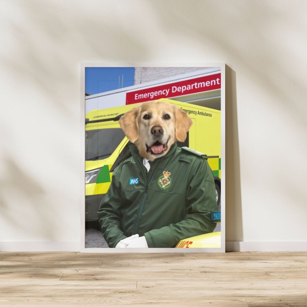 Pet Portraits | The Paramedic: Custom Pet Portrait | Paw & Glory