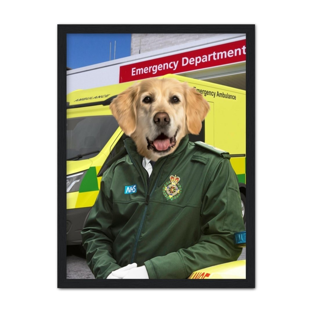 Pet Portraits | The Paramedic: Custom Pet Portrait | Paw & Glory