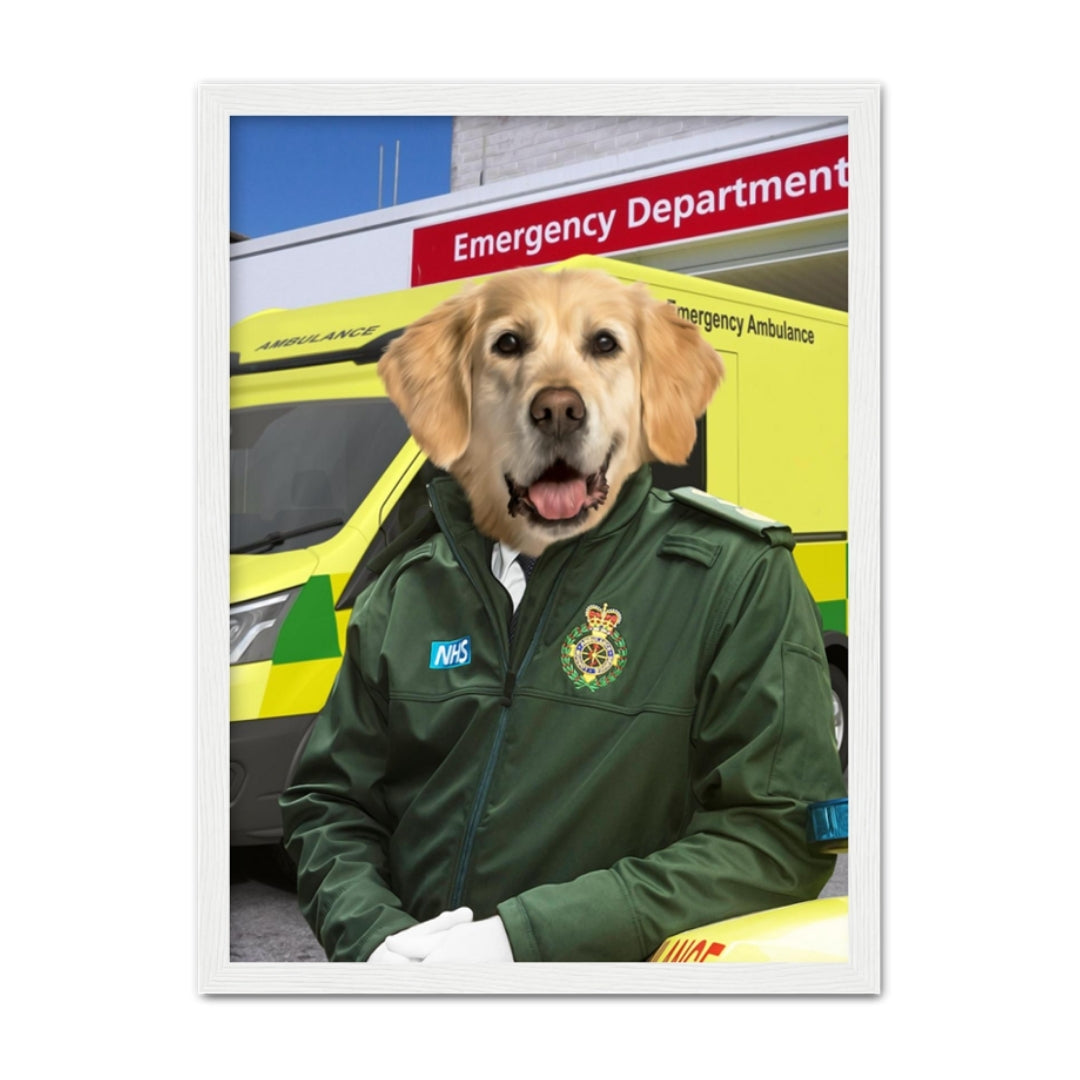 Pet Portraits | The Paramedic: Custom Pet Portrait | Paw & Glory
