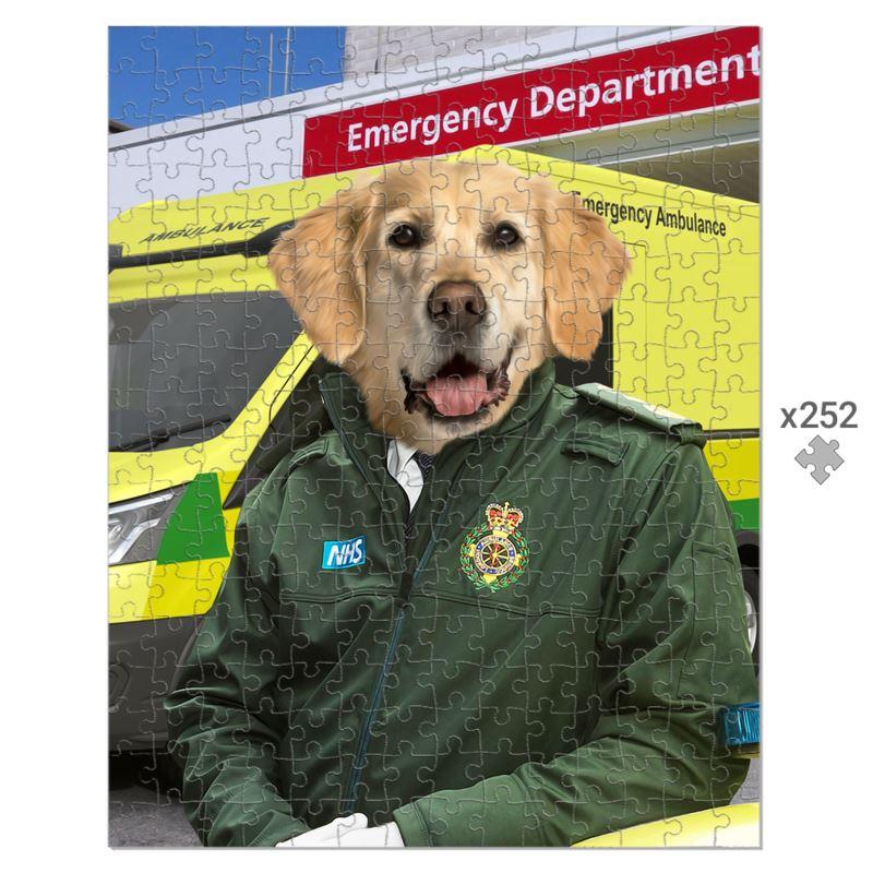 Pet Portraits | The Paramedic: Custom Pet Puzzle | Paw & Glory