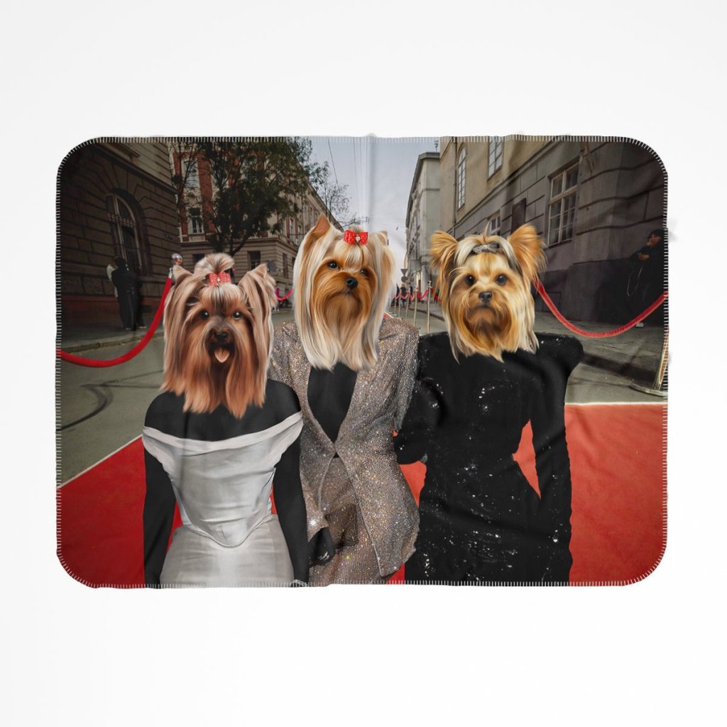The Pawdashians: Custom Pet Blanket - Paw & Glory - Dog Portraits - Pet Portraits