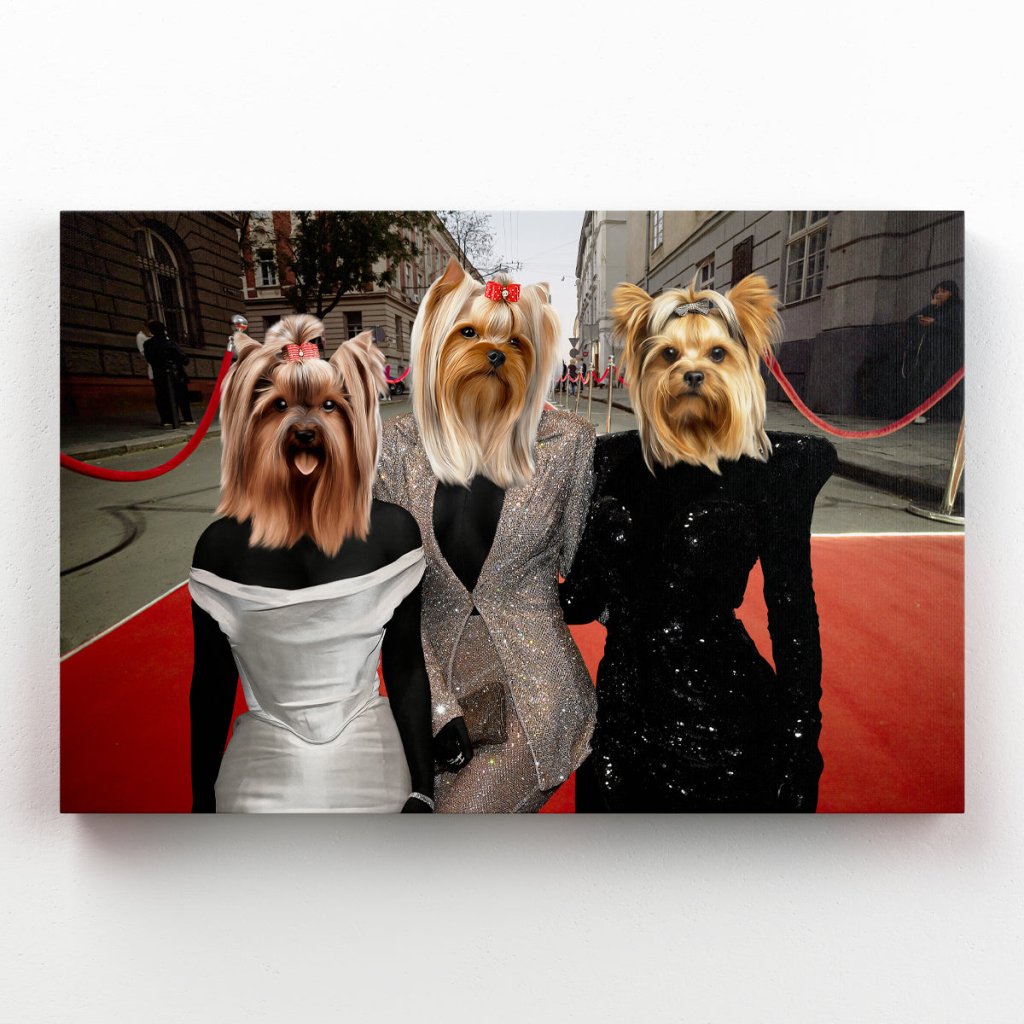 Pet Portraits | The Pawdashians: Custom Pet Canvas | Paw & Glory