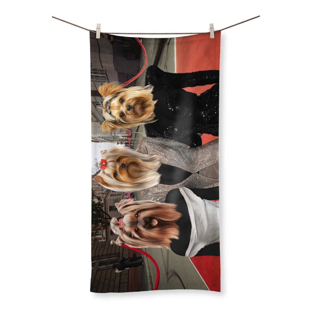The Pawdashians: Custom Pet Towel - Paw & Glory - Dog Portraits - Pet Portraits