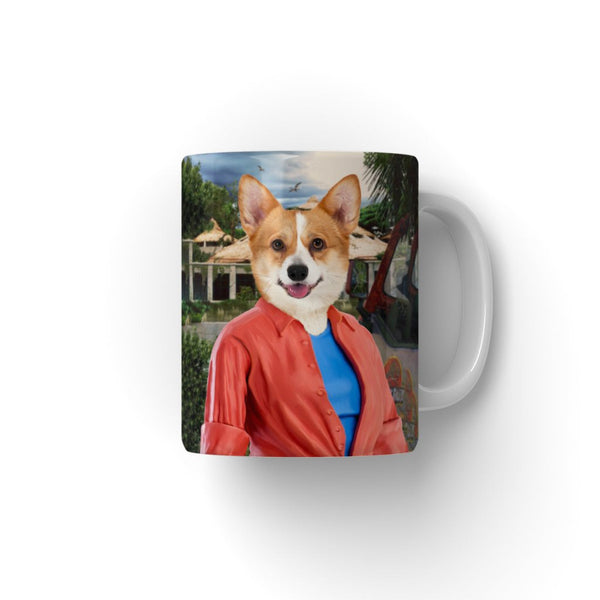 Dinosaur Botanist Custom Pet Coffee Mug | Funny Pet Portrait Gift | Paw & Glory