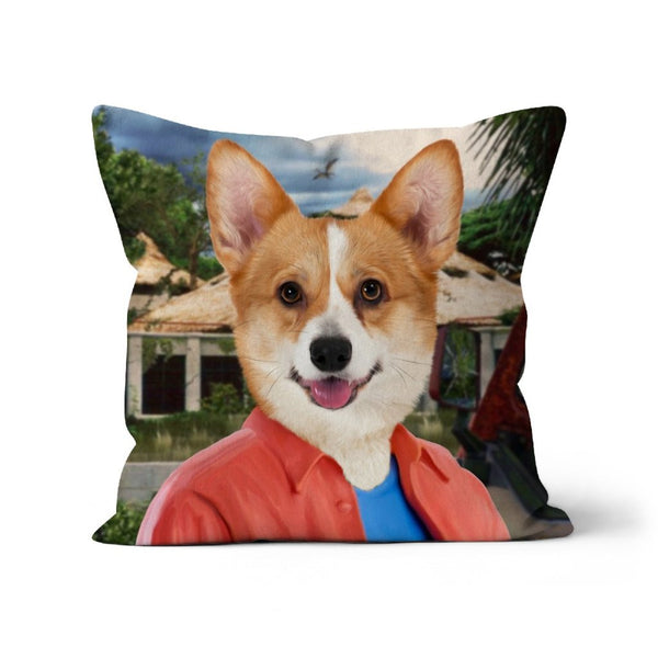 Dinosaur Botanist Custom Pet Pillow | Personalised Pet Gift | Paw & Glory