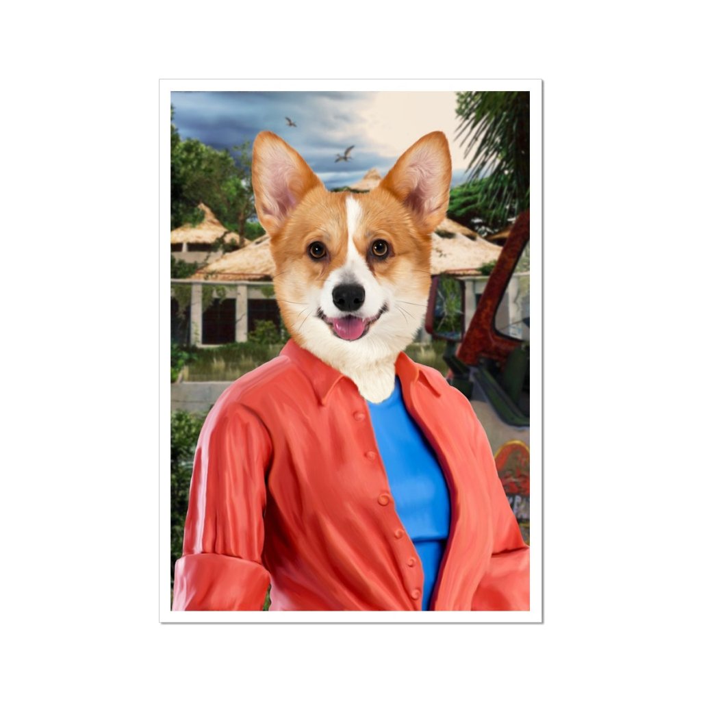 Pet Portraits | The Pawleobotanis (Jurassic Park Inspired): Custom Pet Poster | Paw & Glory