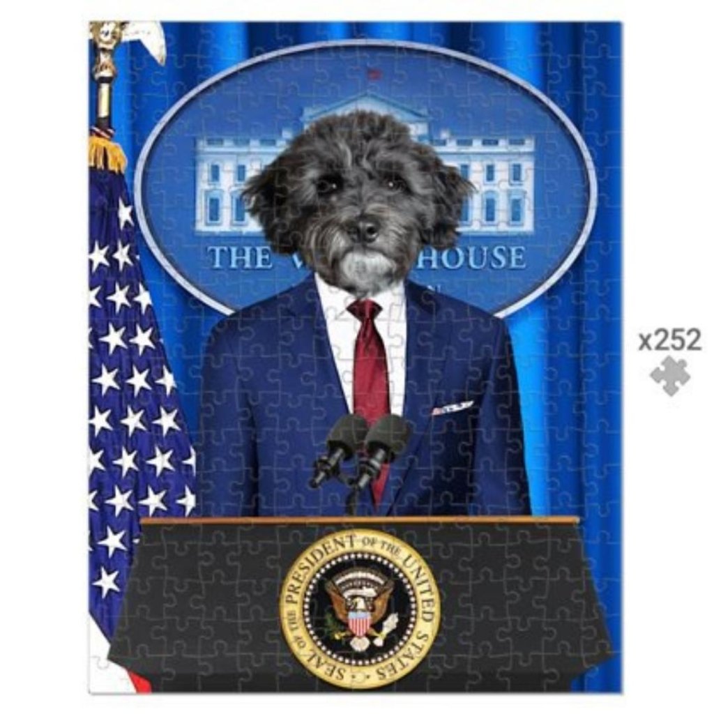 Pet Portraits | The Pawresident: Custom Pet Puzzle | Paw & Glory