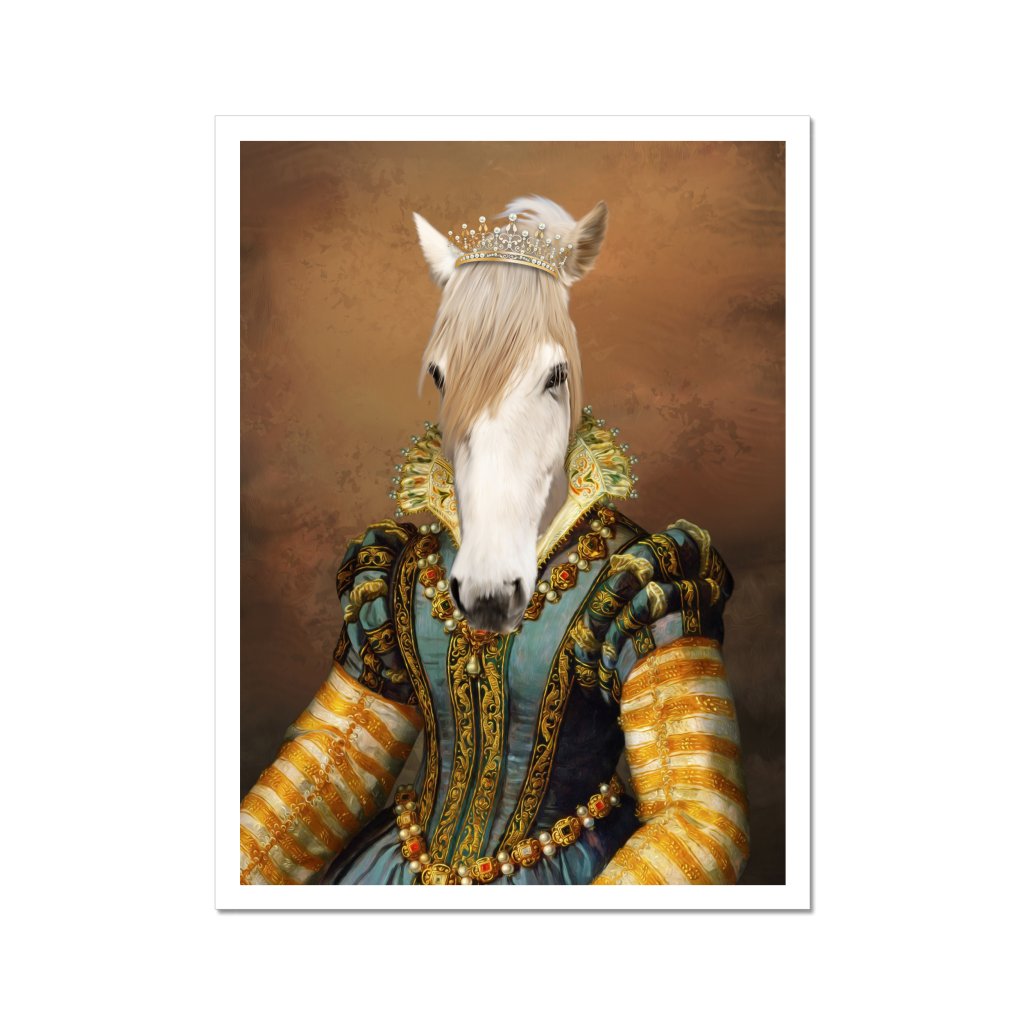 Pet Portraits | The Pearl Princess: Animal Art Poster | Paw & Glory