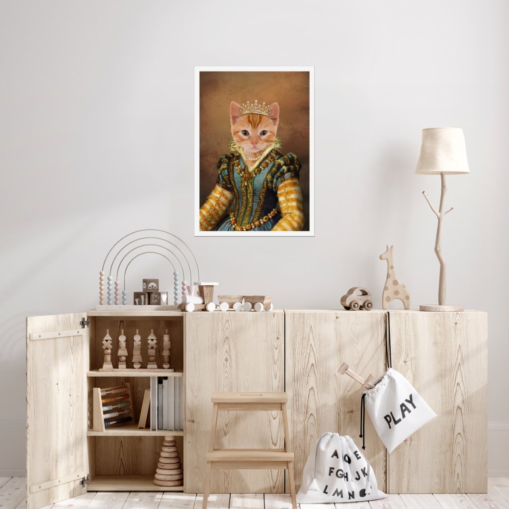 Pet Portraits | The Pearl Princess: Animal Art Poster | Paw & Glory