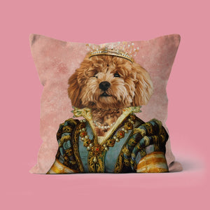 The Pearl Princess: Custom Pet Pillow - Paw & Glory - Dog Portraits - Pet Portraits
