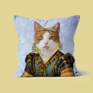 The Pearl Princess: Custom Pet Pillow - Paw & Glory - Dog Portraits - Pet Portraits