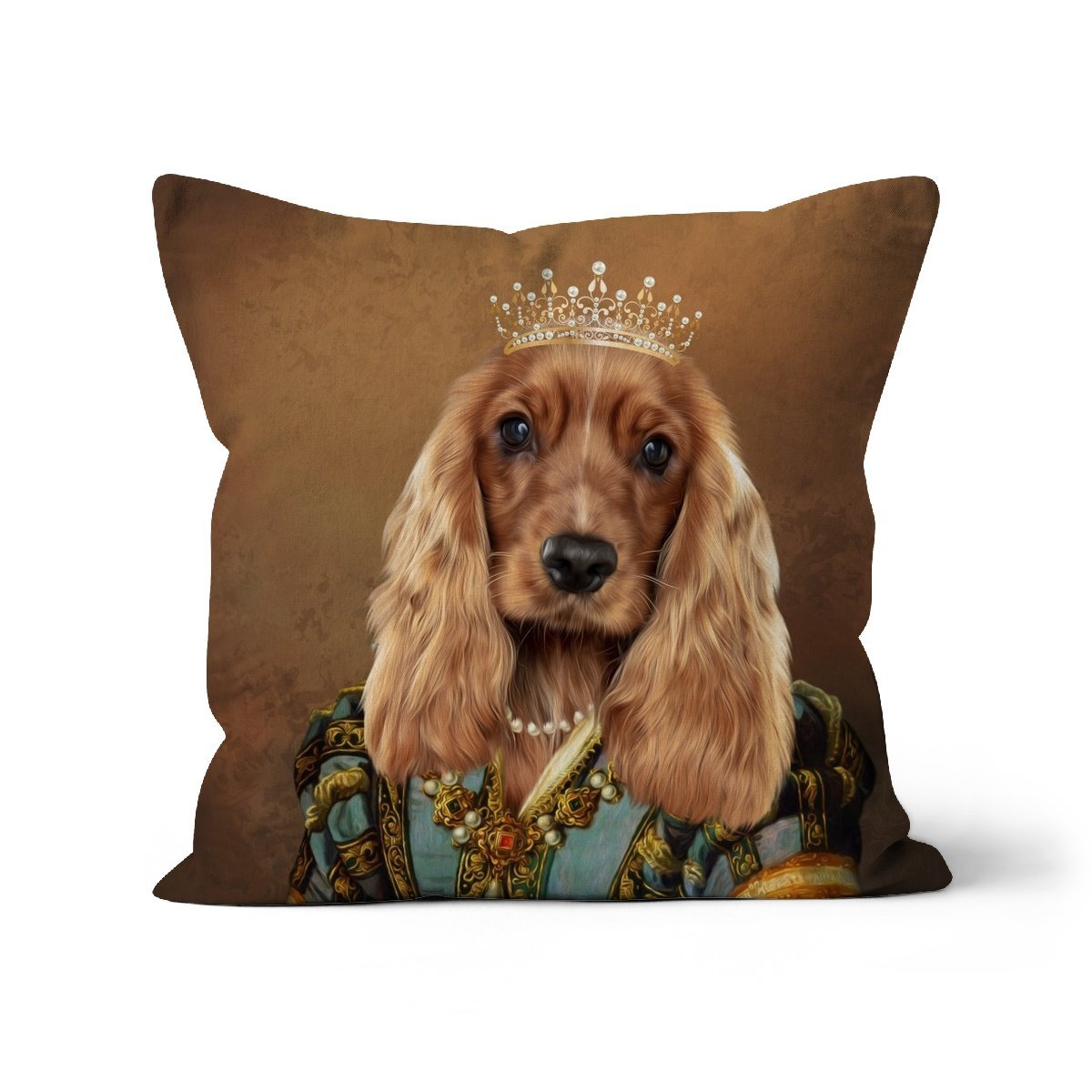 Pet Portraits | The Pearl Princess: Custom Pet Pillow | Paw & Glory