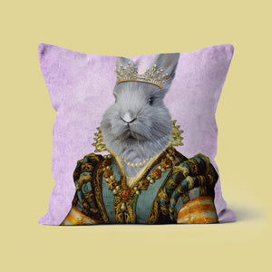 The Pearl Princess: Custom Pet Pillow - Paw & Glory - Dog Portraits - Pet Portraits