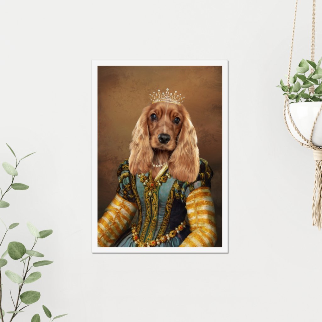 Pet Portraits | The Pearl Princess: Custom Pet Poster | Paw & Glory