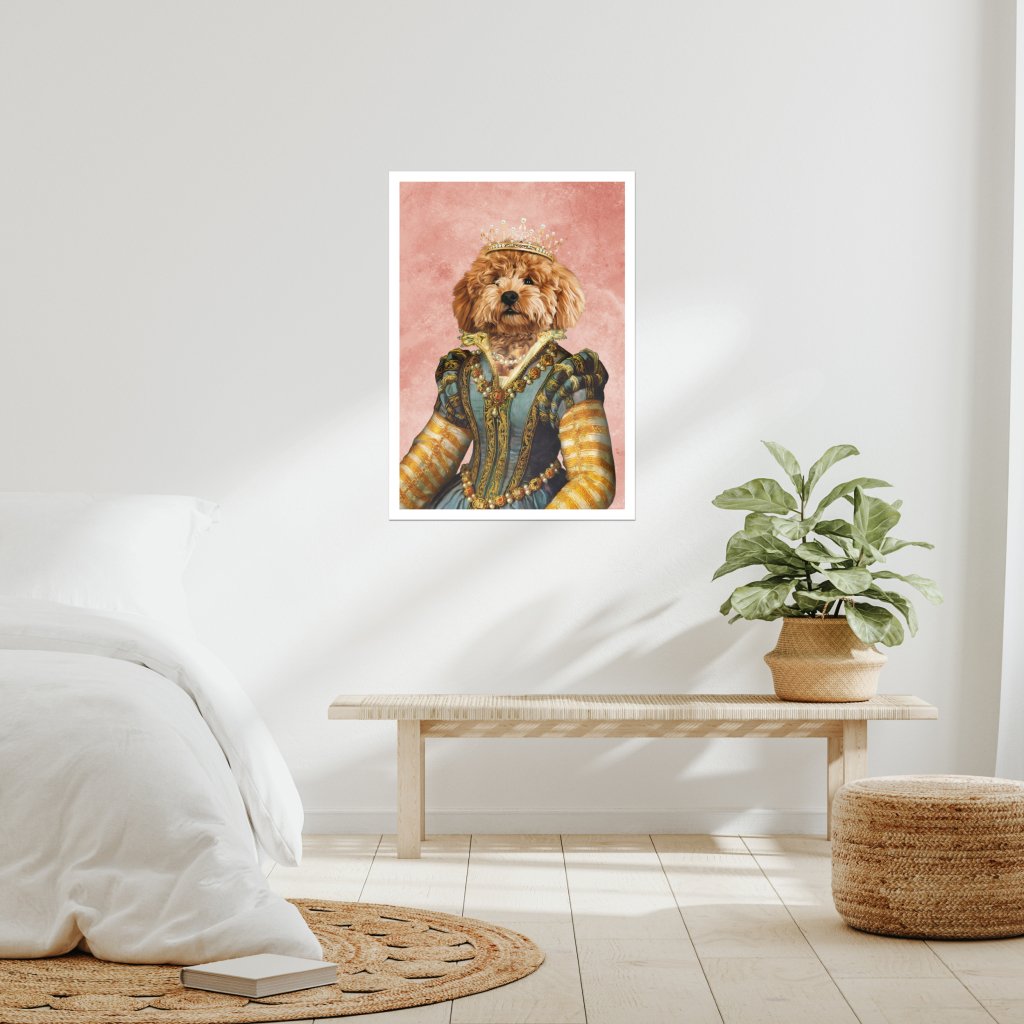 Pet Portraits | The Pearl Princess: Custom Pet Poster | Paw & Glory
