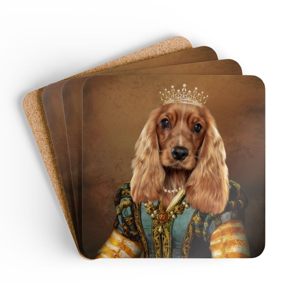 Pet Portraits | The Pearl Princess: Pet Portrait Coaster | Paw & Glory